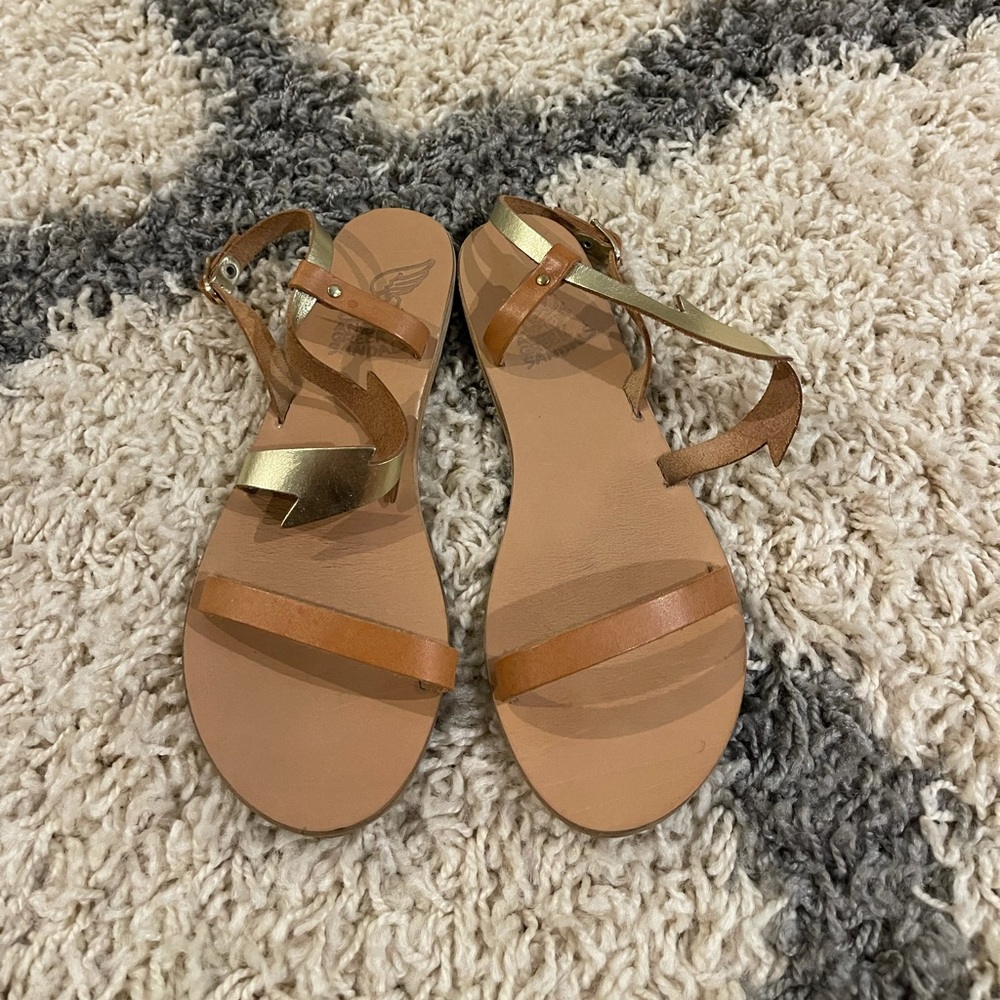 Ancient Greek Sandals Lightening bolt Fotini